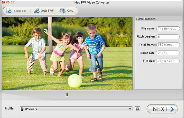 SWF Cropper – Crop SWF Video on Windows/Mac